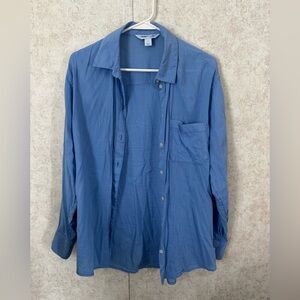 Old Navy button up Boyfriend Shirt Sz M